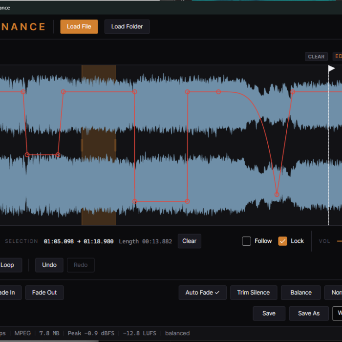 Quick Audio Edit